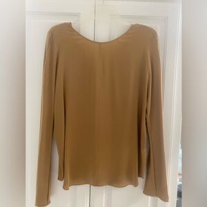 Vince silk bronze/gold blouse